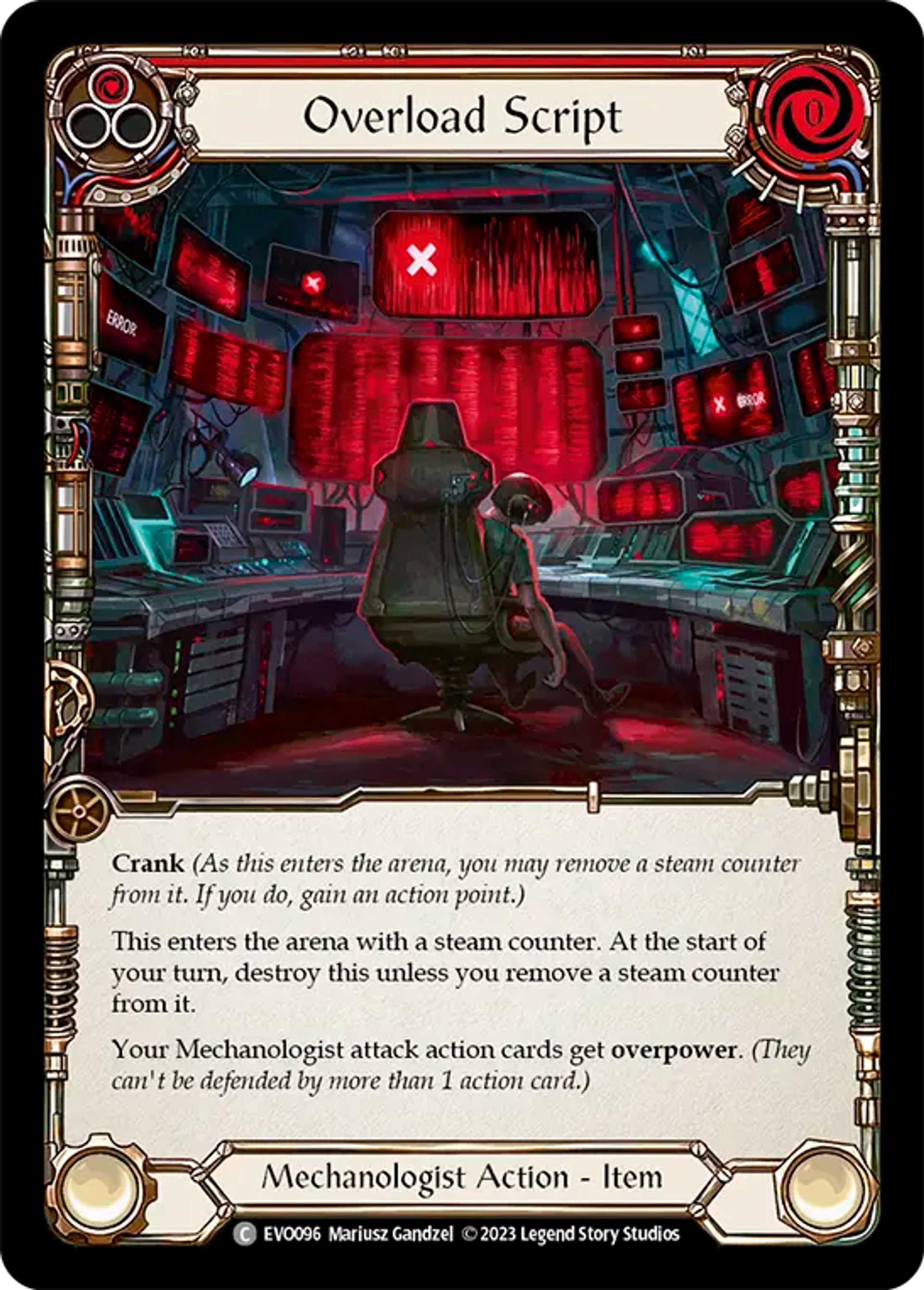 Overload Script (Red) — Bright Lights — Flesh and Blood