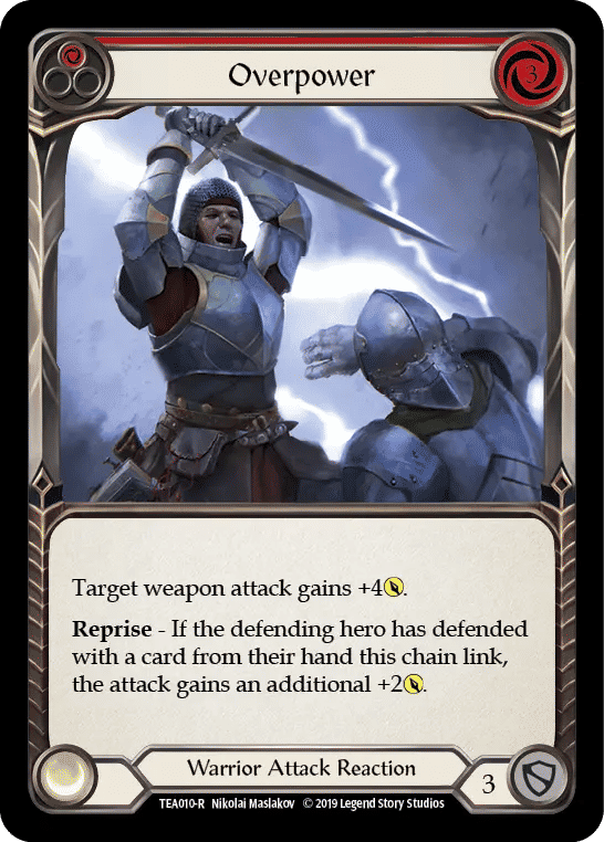 Overpower (Red) — Dorinthea Ironsong - Hero Deck — Flesh and Blood