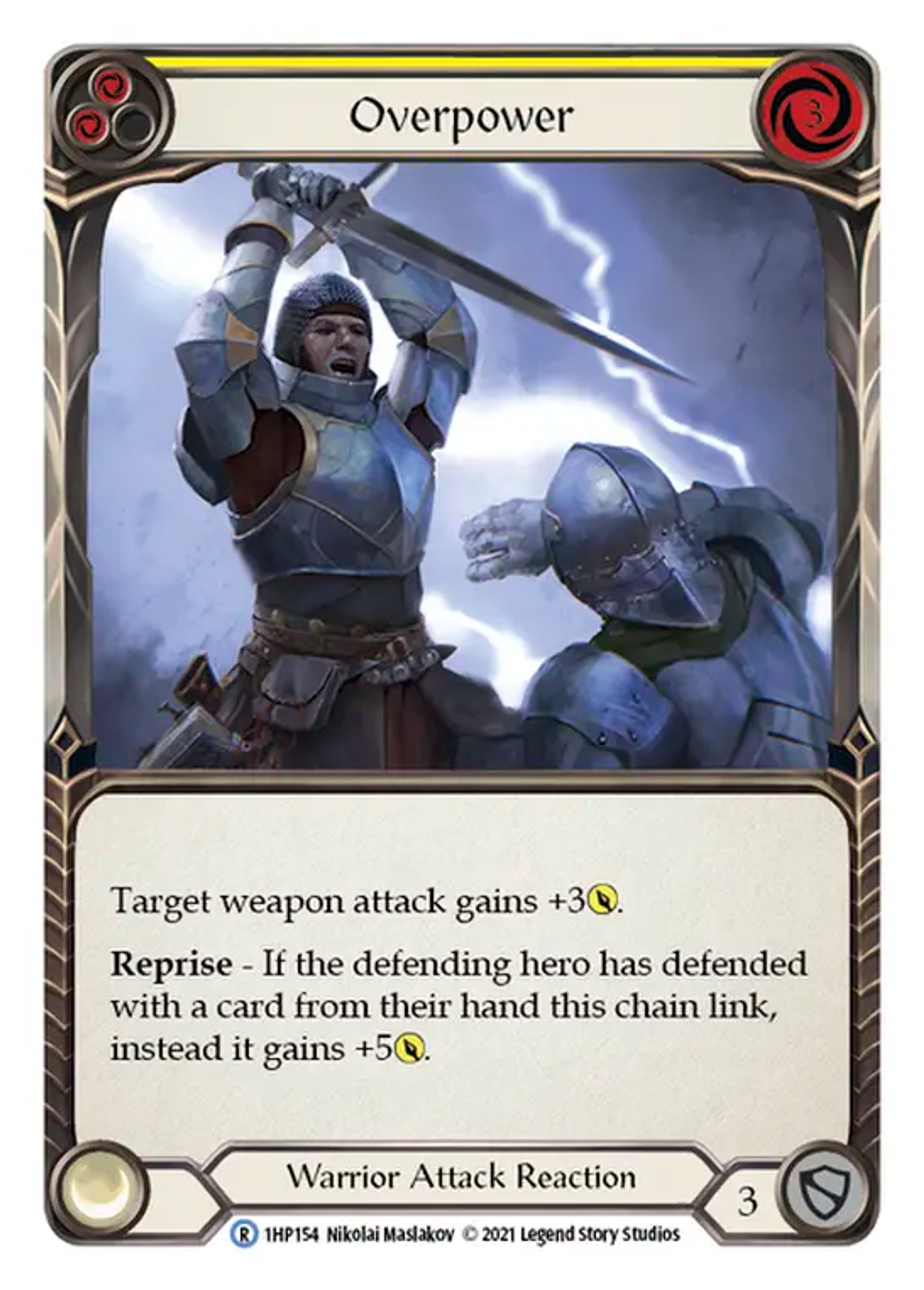 Overpower (Yellow) — History Pack 1 — Flesh and Blood