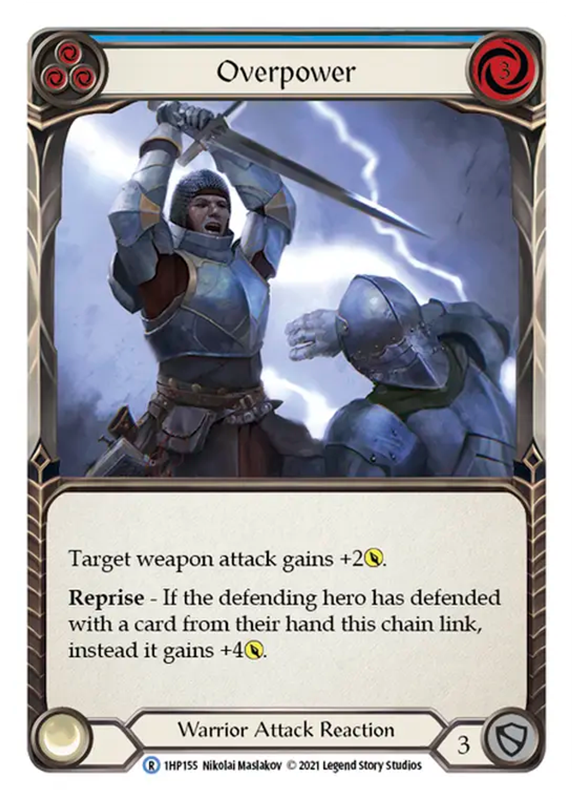Overpower (Blue) — History Pack 1 — Flesh and Blood