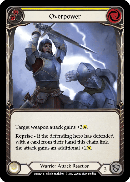 Overpower (Yellow) — Welcome to Rathe — Flesh and Blood