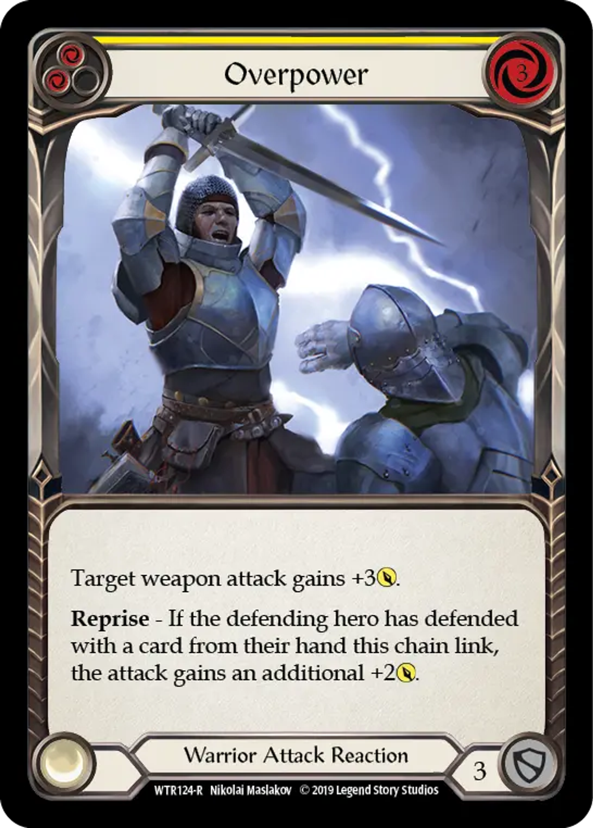 Overpower (Yellow) — Welcome to Rathe — Flesh and Blood