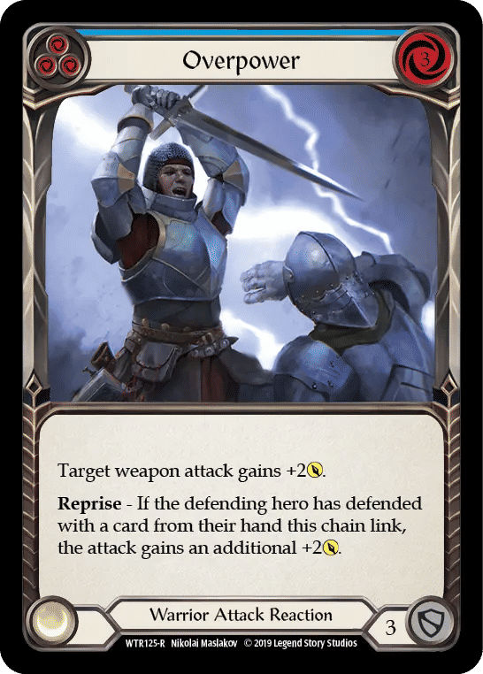 Overpower (Blue) — Welcome to Rathe — Flesh and Blood