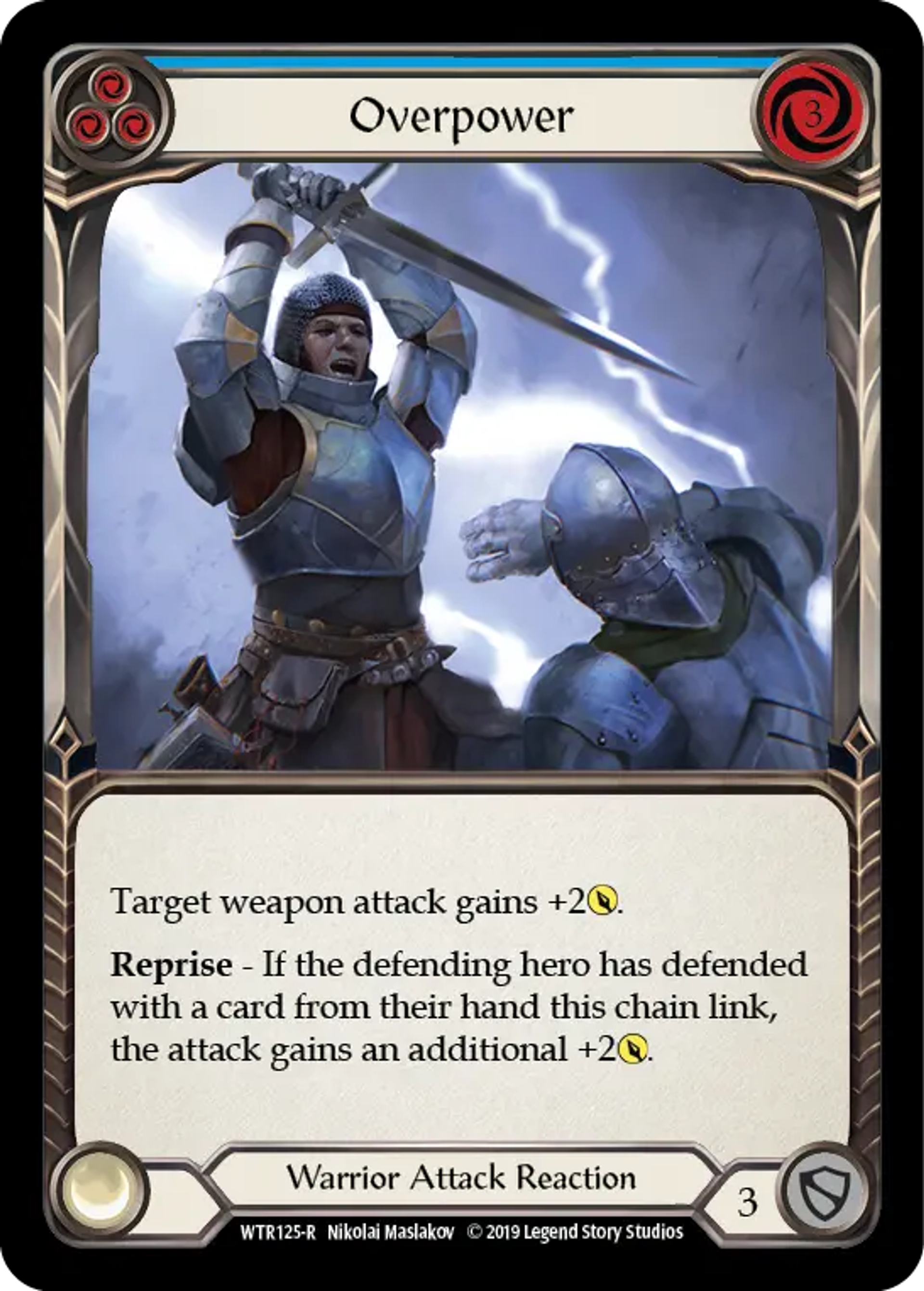 Overpower (Blue) — Welcome to Rathe — Flesh and Blood