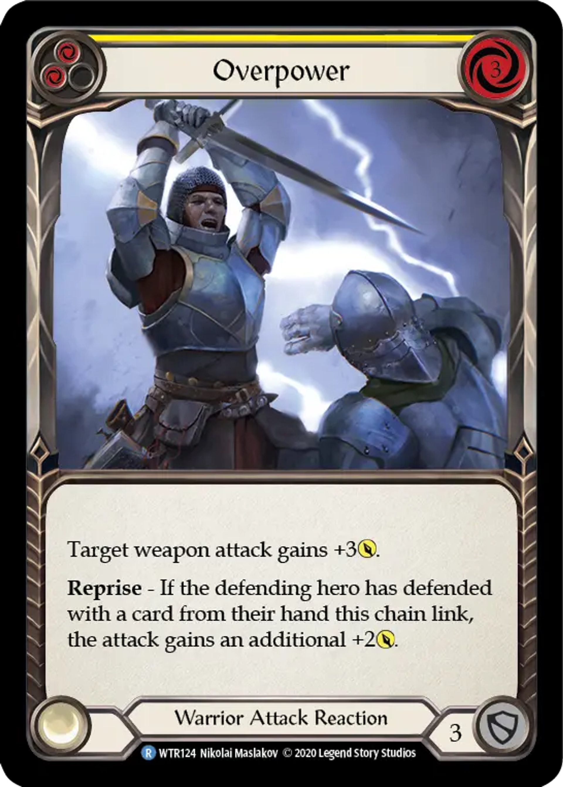Overpower (Yellow) — Welcome to Rathe - Unlimited — Flesh and Blood