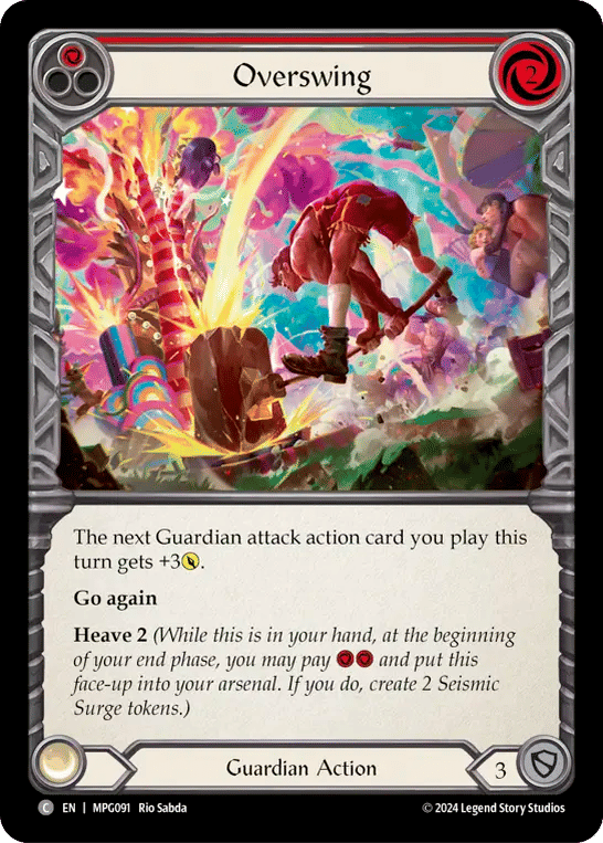 Overswing (Red) — Mastery Pack Guardian — Flesh and Blood