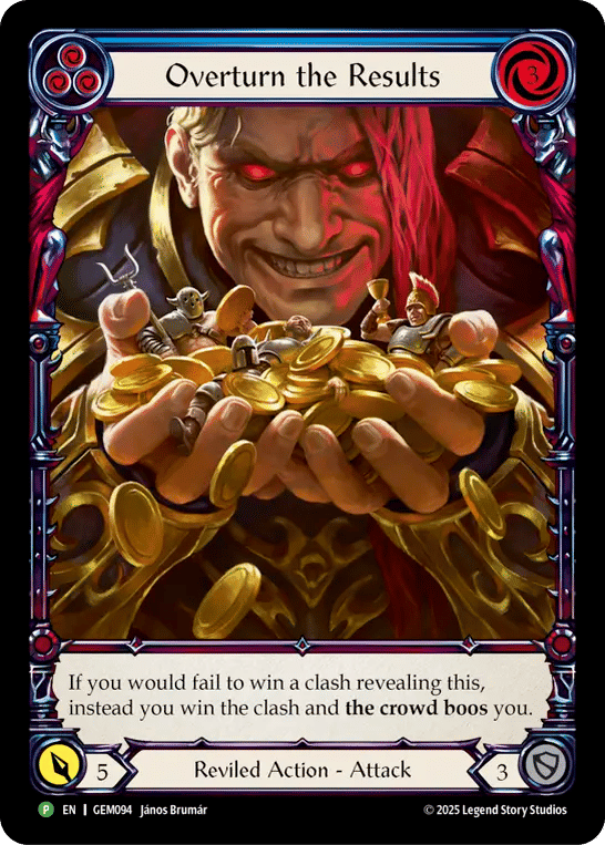 Overturn the Results — GEM - Pack 3 — Flesh and Blood