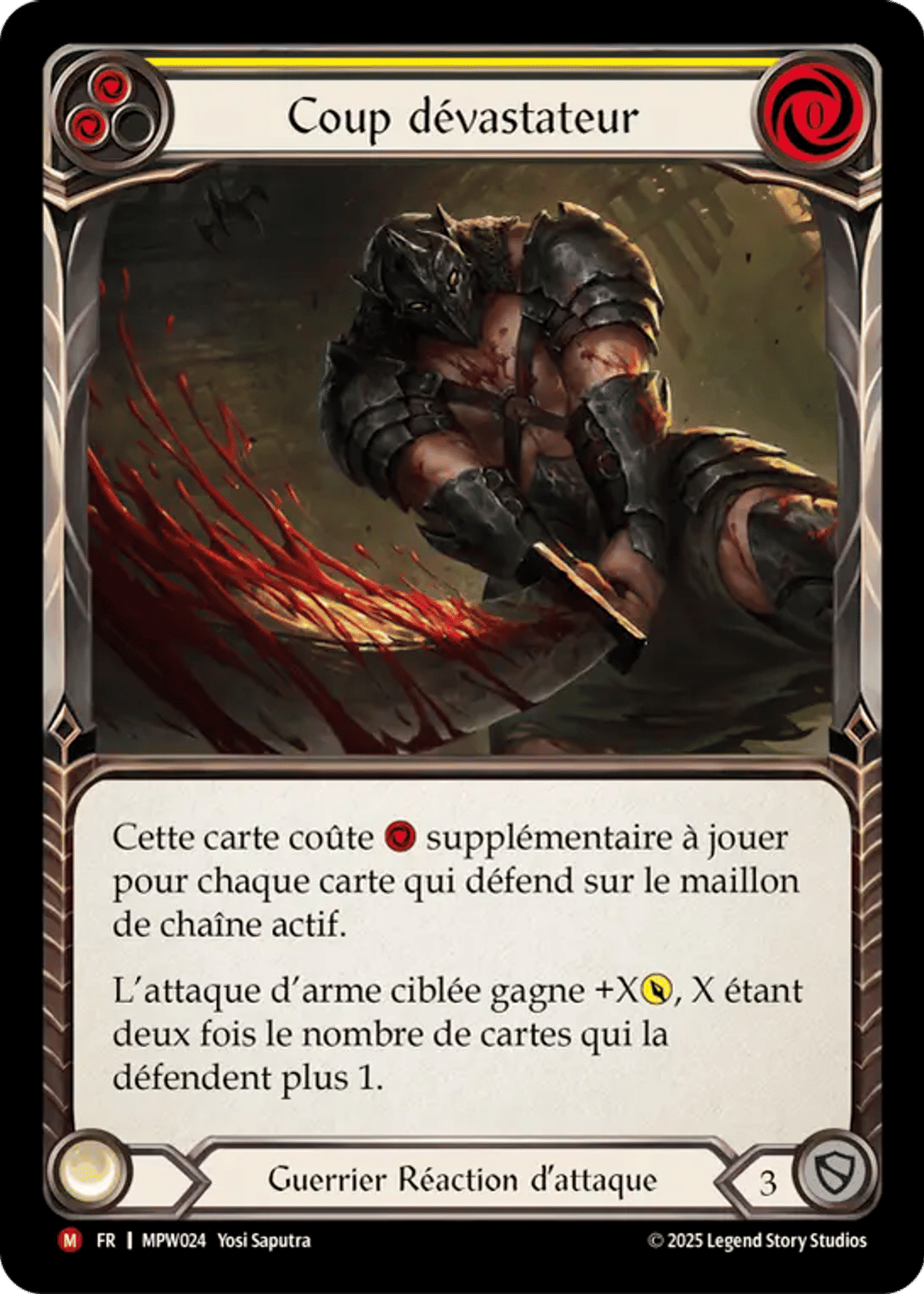 Coup dévastateur from Mastery Pack Warrior - Flesh and Blood