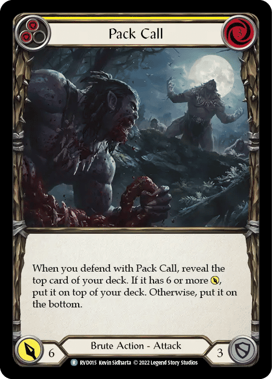 Pack Call (Yellow) — Classic Battles: Rhinar vs Dorinthea — Flesh and Blood