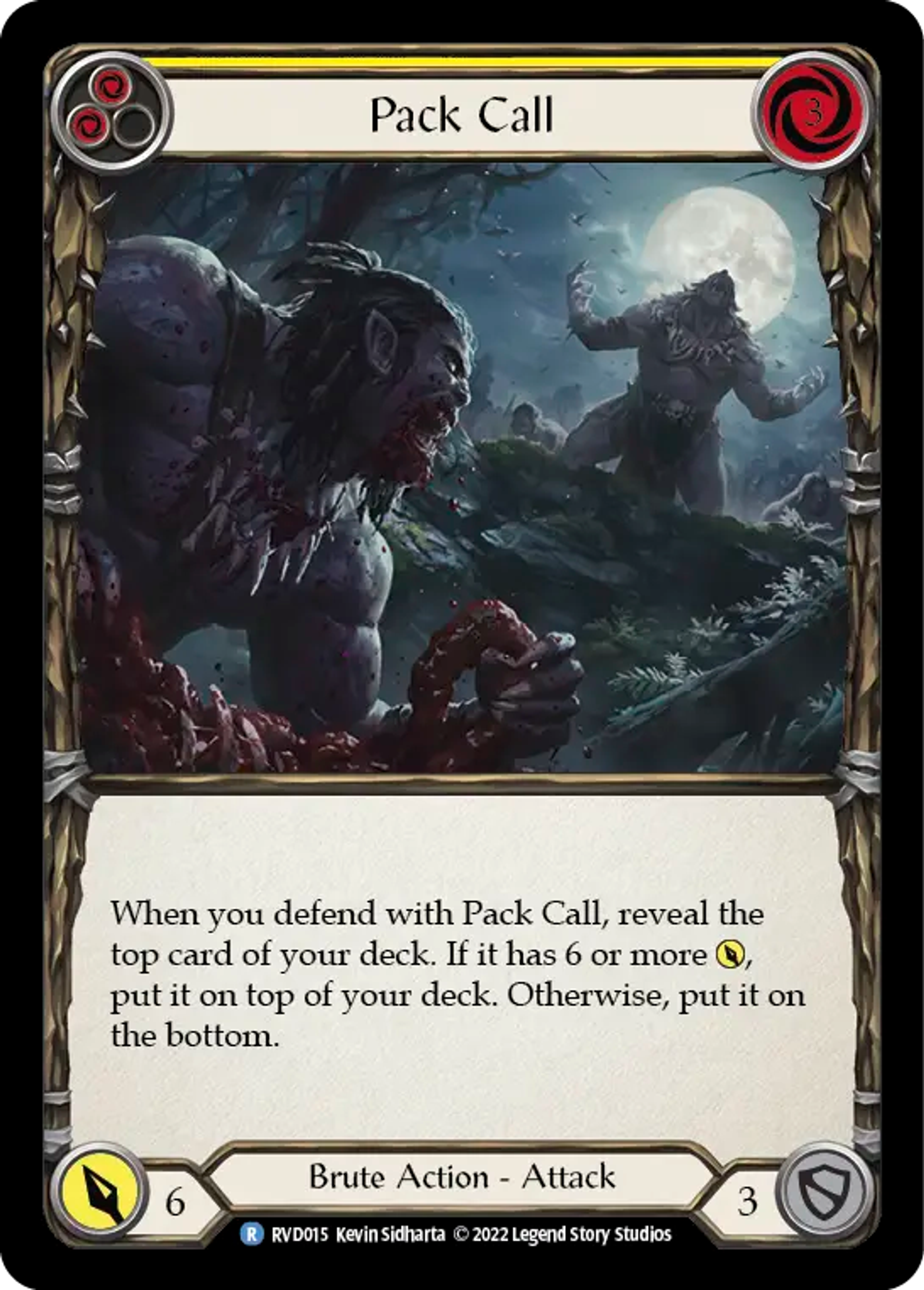 Pack Call (Yellow) — Classic Battles: Rhinar vs Dorinthea — Flesh and Blood