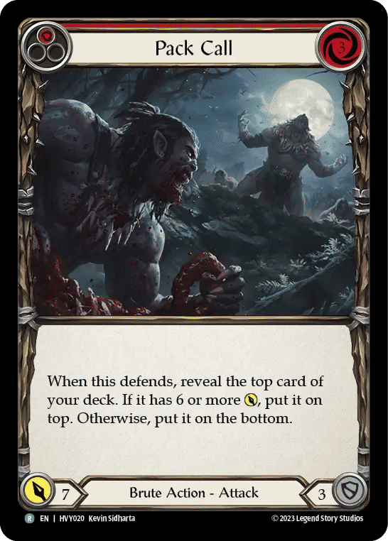 Pack Call (Red) — Heavy Hitters — Flesh and Blood