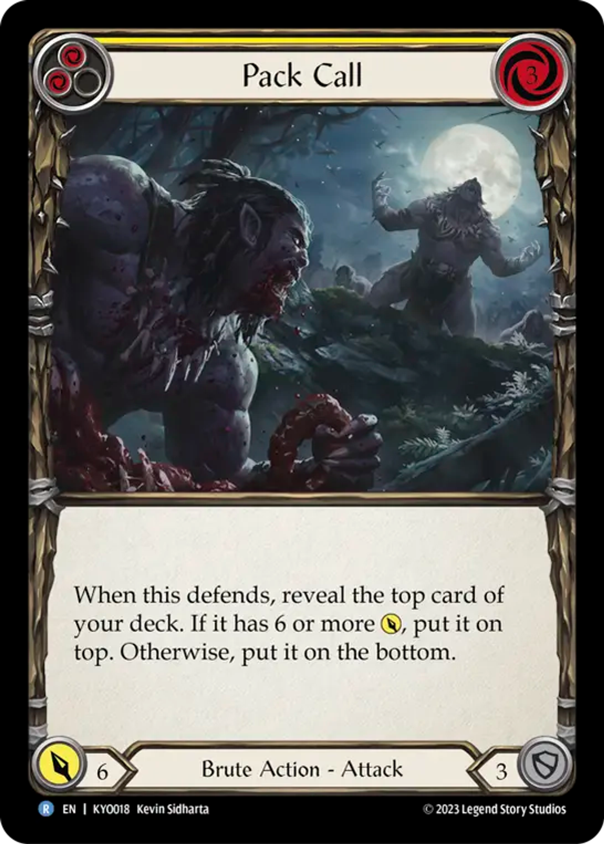 Pack Call (Yellow) — Kayo - Heavy Hitters Blitz Deck — Flesh and Blood