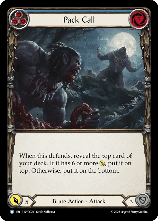 Pack Call (Blue) — Kayo - Heavy Hitters Blitz Deck — Flesh and Blood