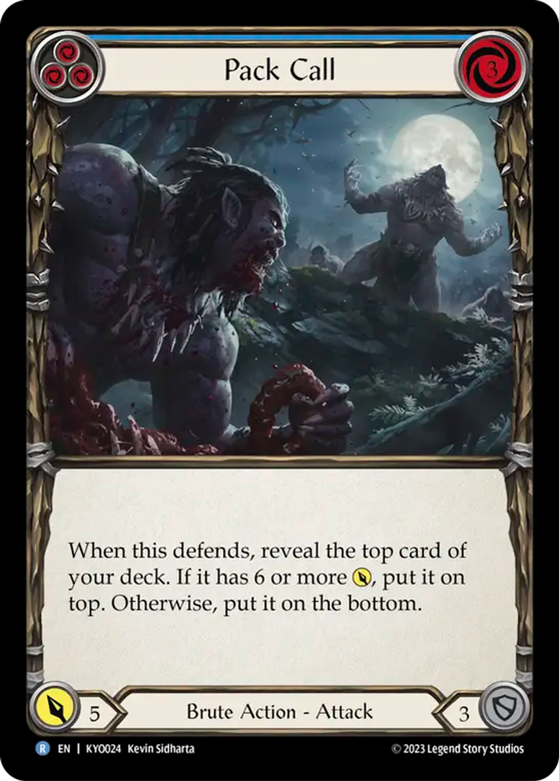 Pack Call (Blue) — Kayo - Heavy Hitters Blitz Deck — Flesh and Blood