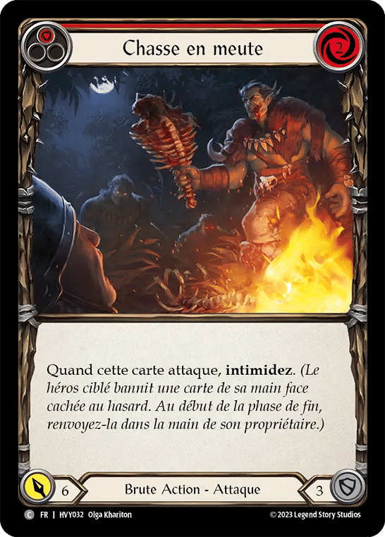 Chasse en meute — Heavy Hitters — Flesh and Blood