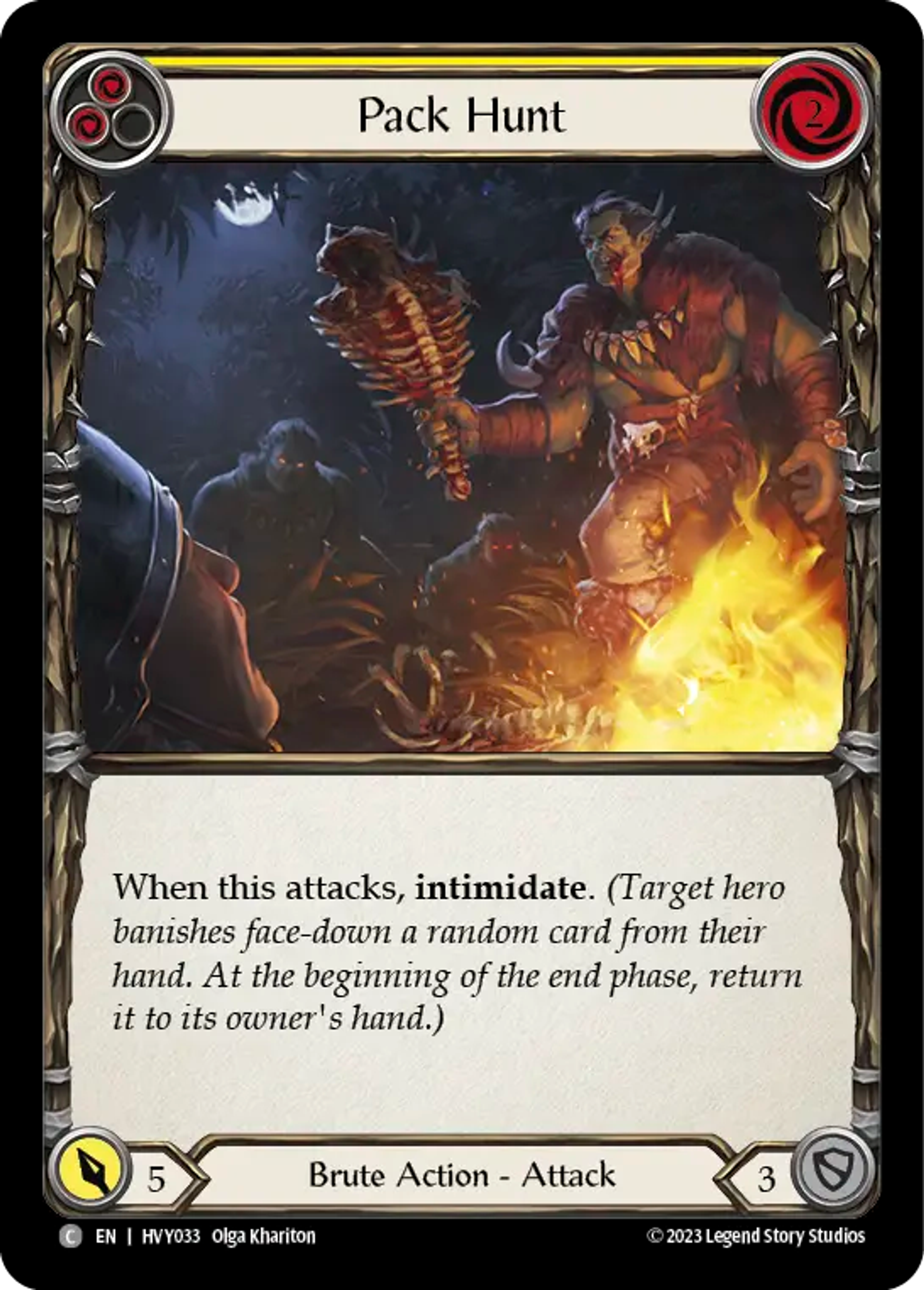 Pack Hunt (Yellow) — Heavy Hitters — Flesh and Blood