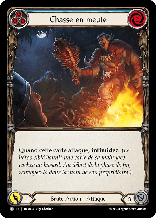 Chasse en meute — Heavy Hitters — Flesh and Blood