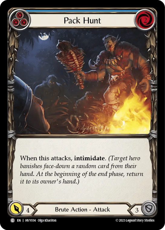 Pack Hunt (Blue) — Heavy Hitters — Flesh and Blood