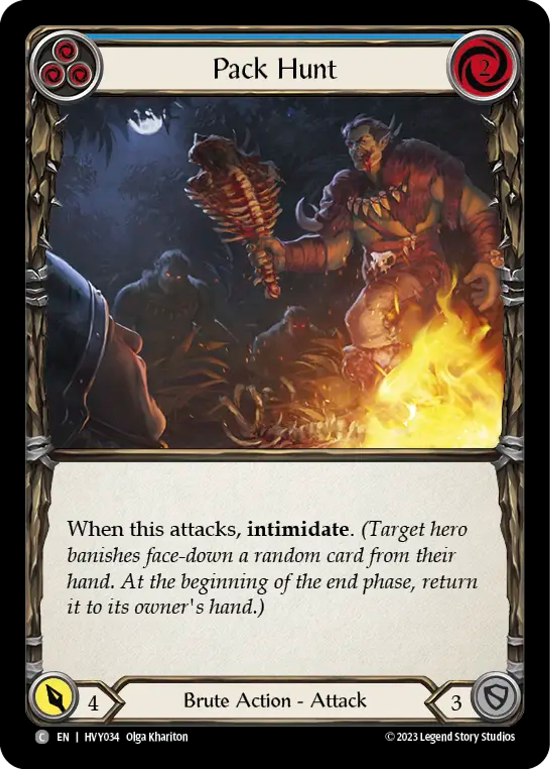 Pack Hunt (Blue) — Heavy Hitters — Flesh and Blood