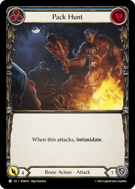 Pack Hunt (Blue) — Rhinar - Heavy Hitters Blitz Deck — Flesh and Blood