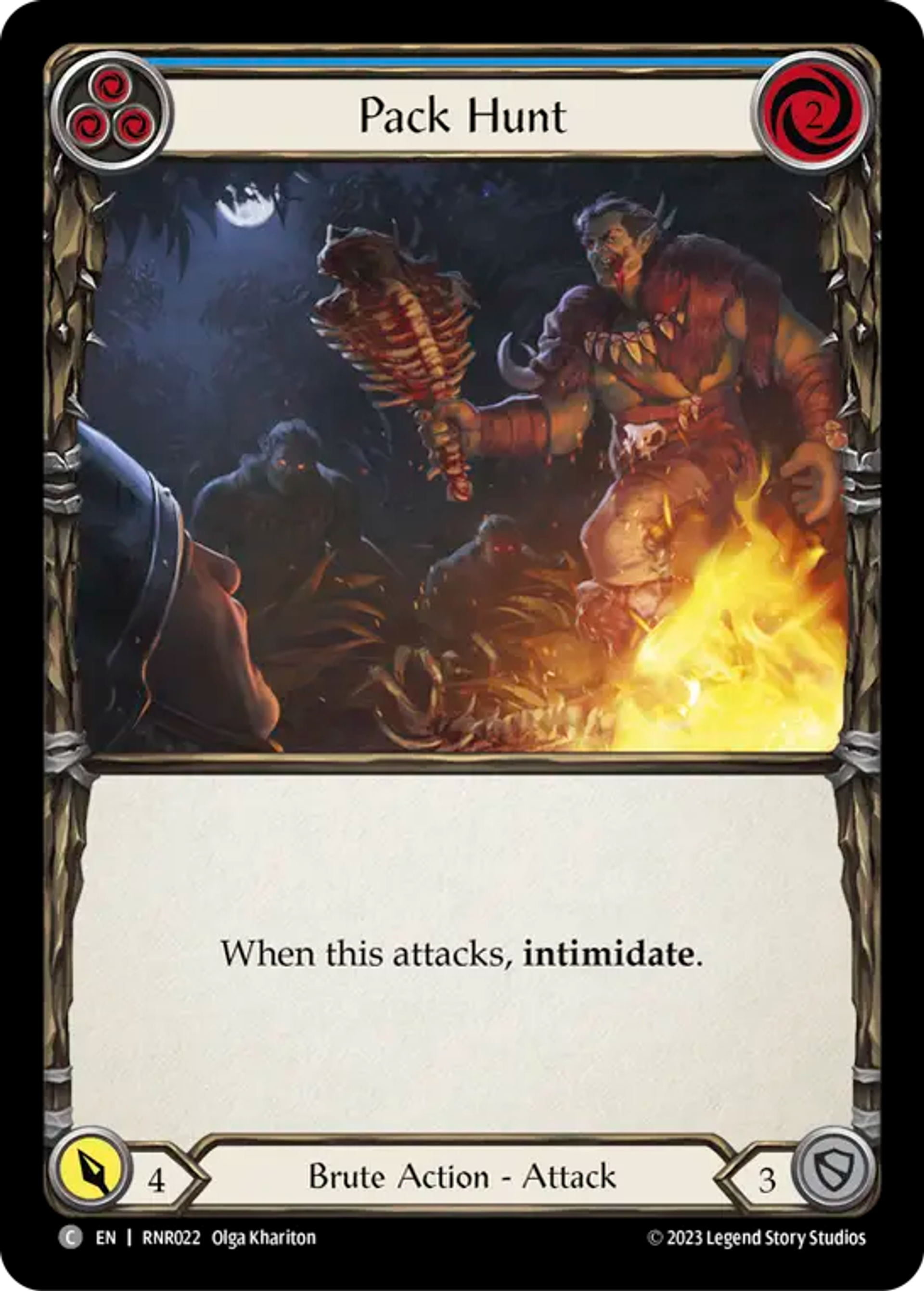 Pack Hunt (Blue) — Rhinar - Heavy Hitters Blitz Deck — Flesh and Blood