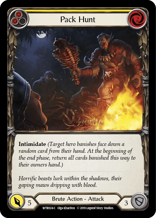 Pack Hunt (Yellow) — Welcome to Rathe — Flesh and Blood