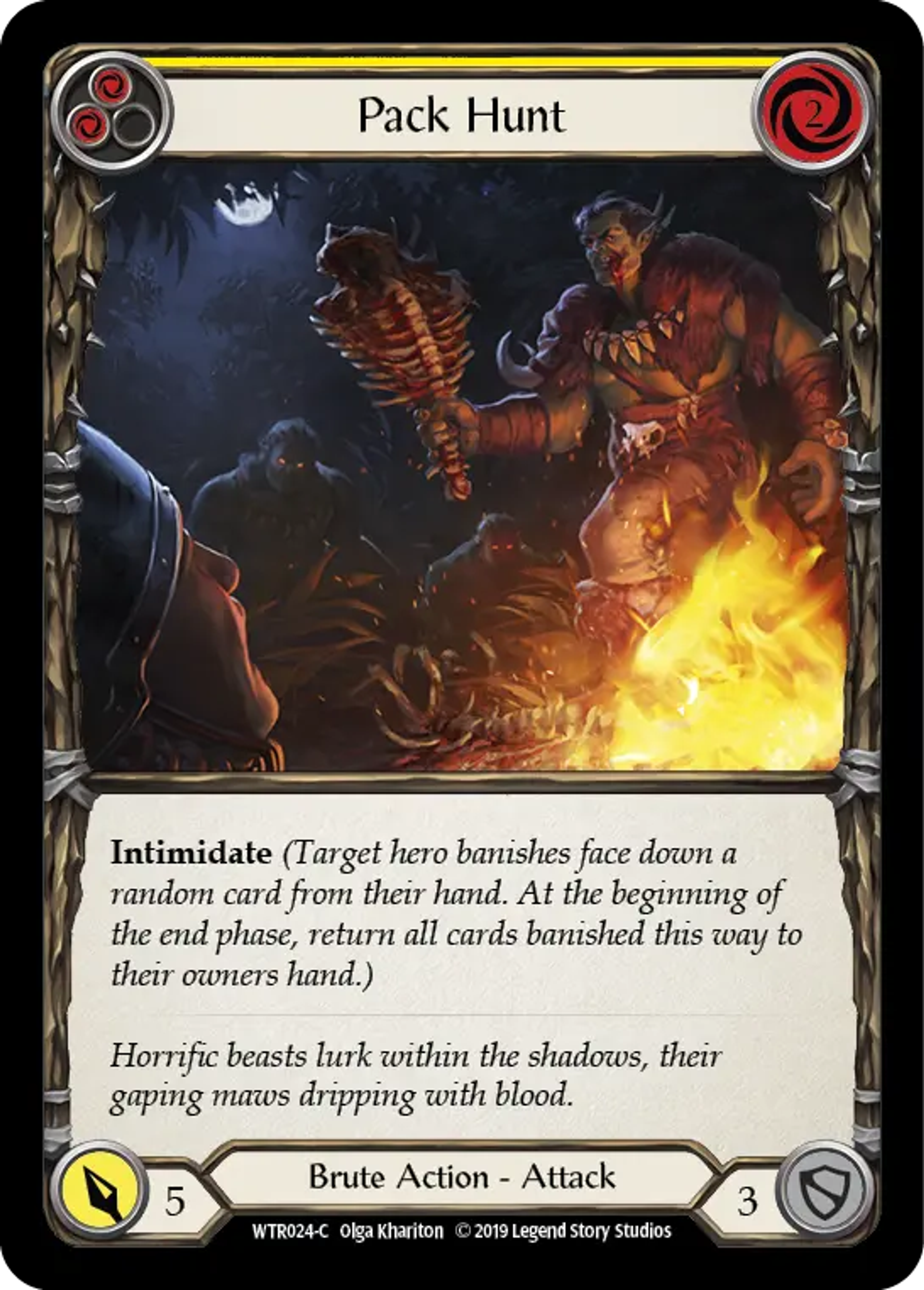 Pack Hunt (Yellow) — Welcome to Rathe — Flesh and Blood