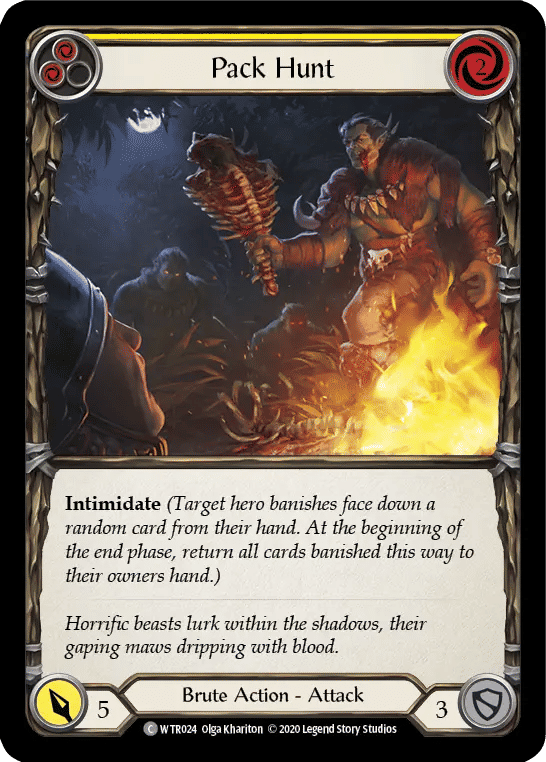 Pack Hunt (Yellow) — Welcome to Rathe - Unlimited — Flesh and Blood