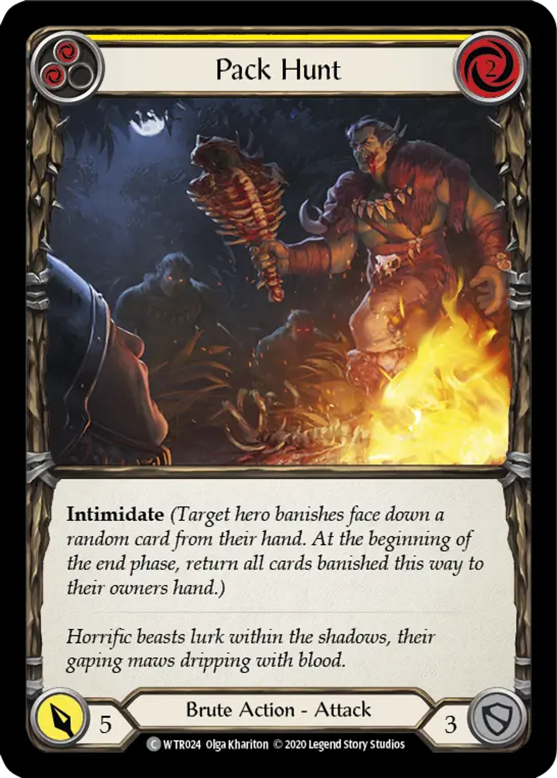 Pack Hunt (Yellow) — Welcome to Rathe - Unlimited — Flesh and Blood