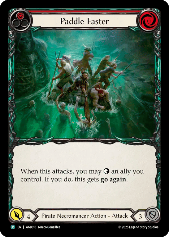 Paddle Faster (Red) — Armory Deck - Gravy Bones — Flesh and Blood