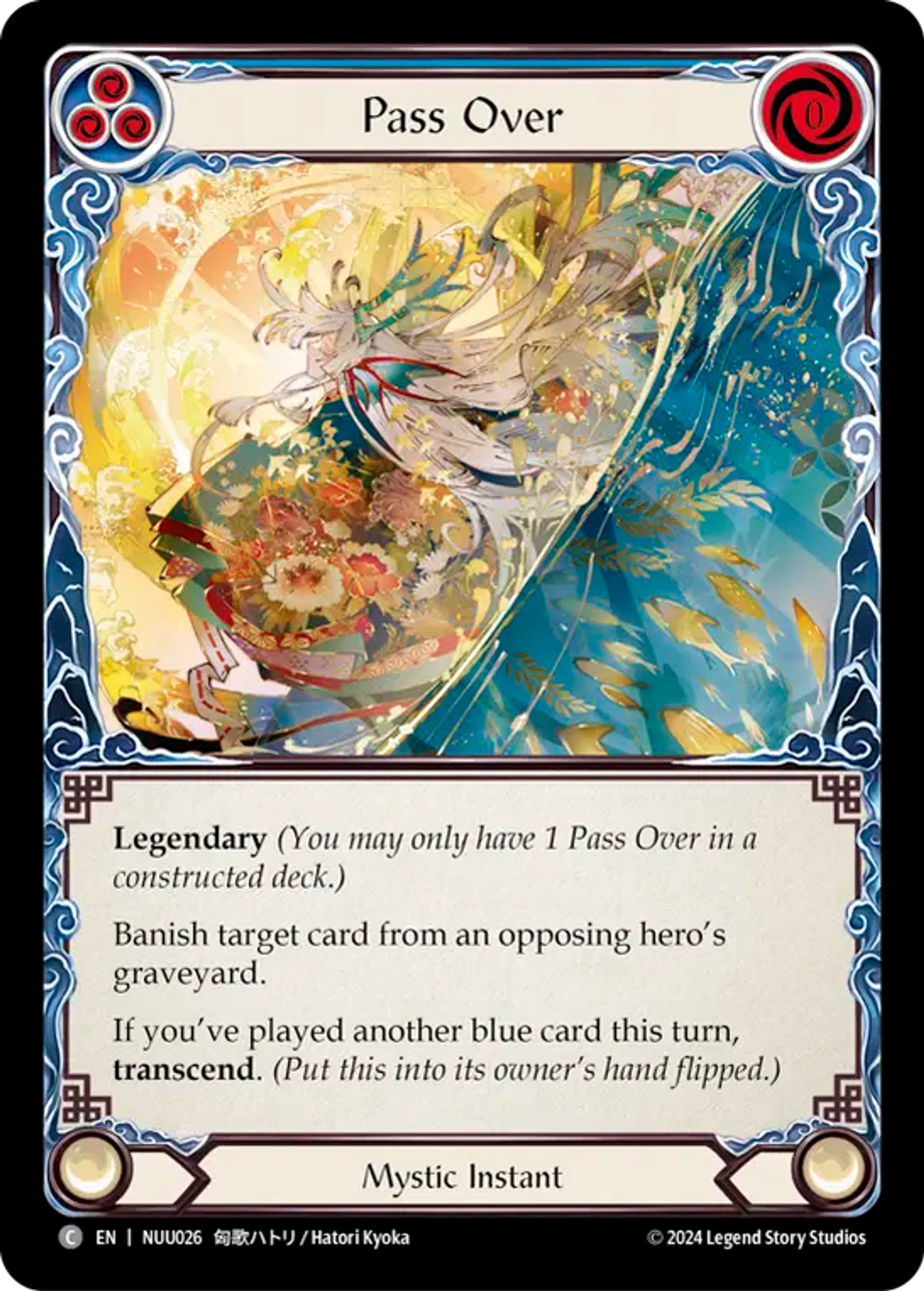 Pass Over (Blue) — Nuu - Blitz Deck — Flesh and Blood