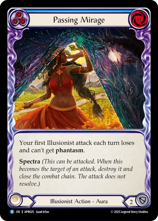 Passing Mirage (Blue) — Armory Deck Legends - Prism Sculptor of Arc Light — Flesh and Blood