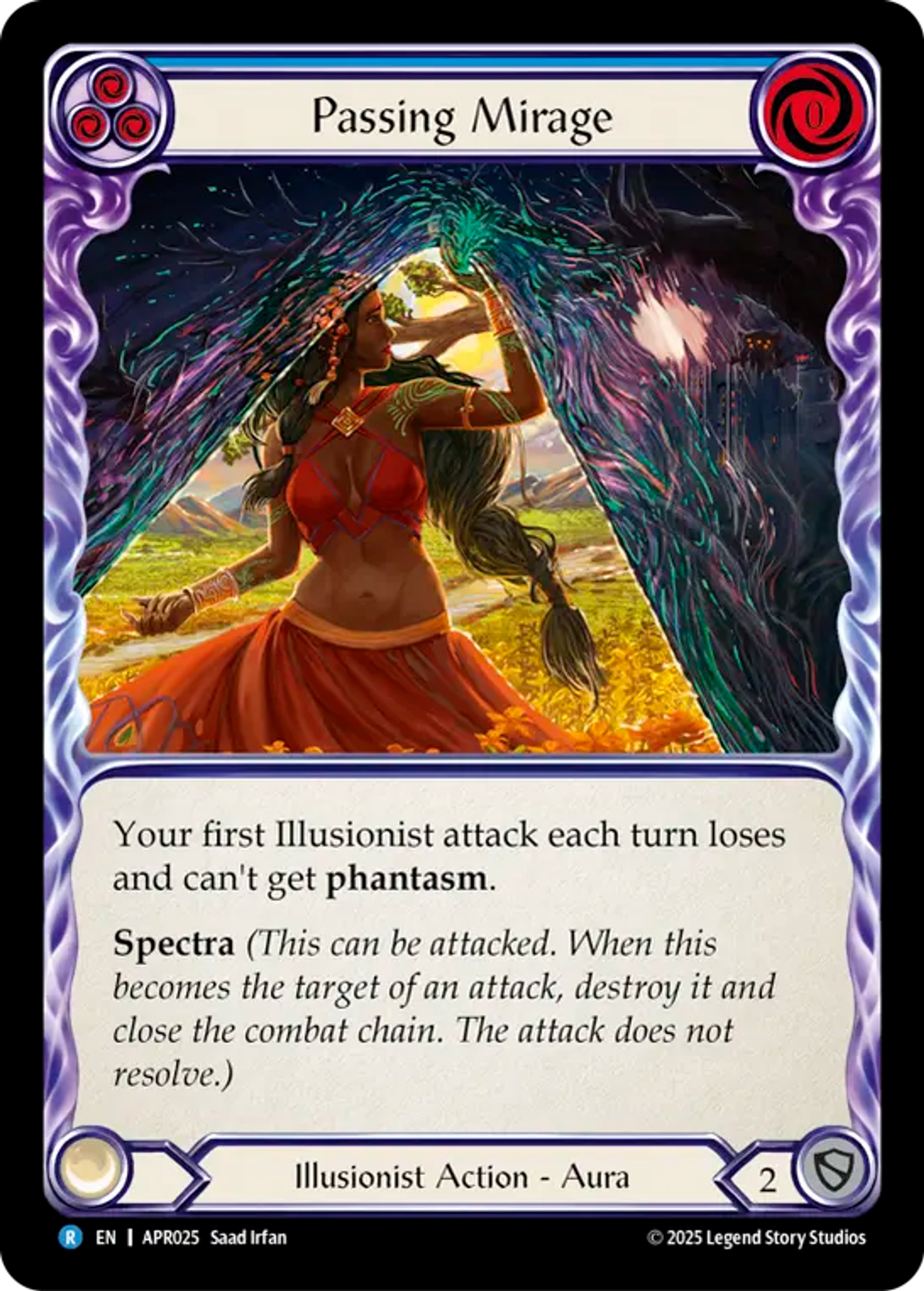 Passing Mirage (Blue) — Armory Deck Legends - Prism Sculptor of Arc Light — Flesh and Blood