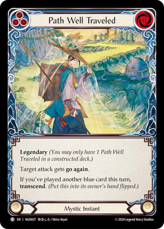 Path Well Traveled (Blue) — Nuu - Blitz Deck — Flesh and Blood