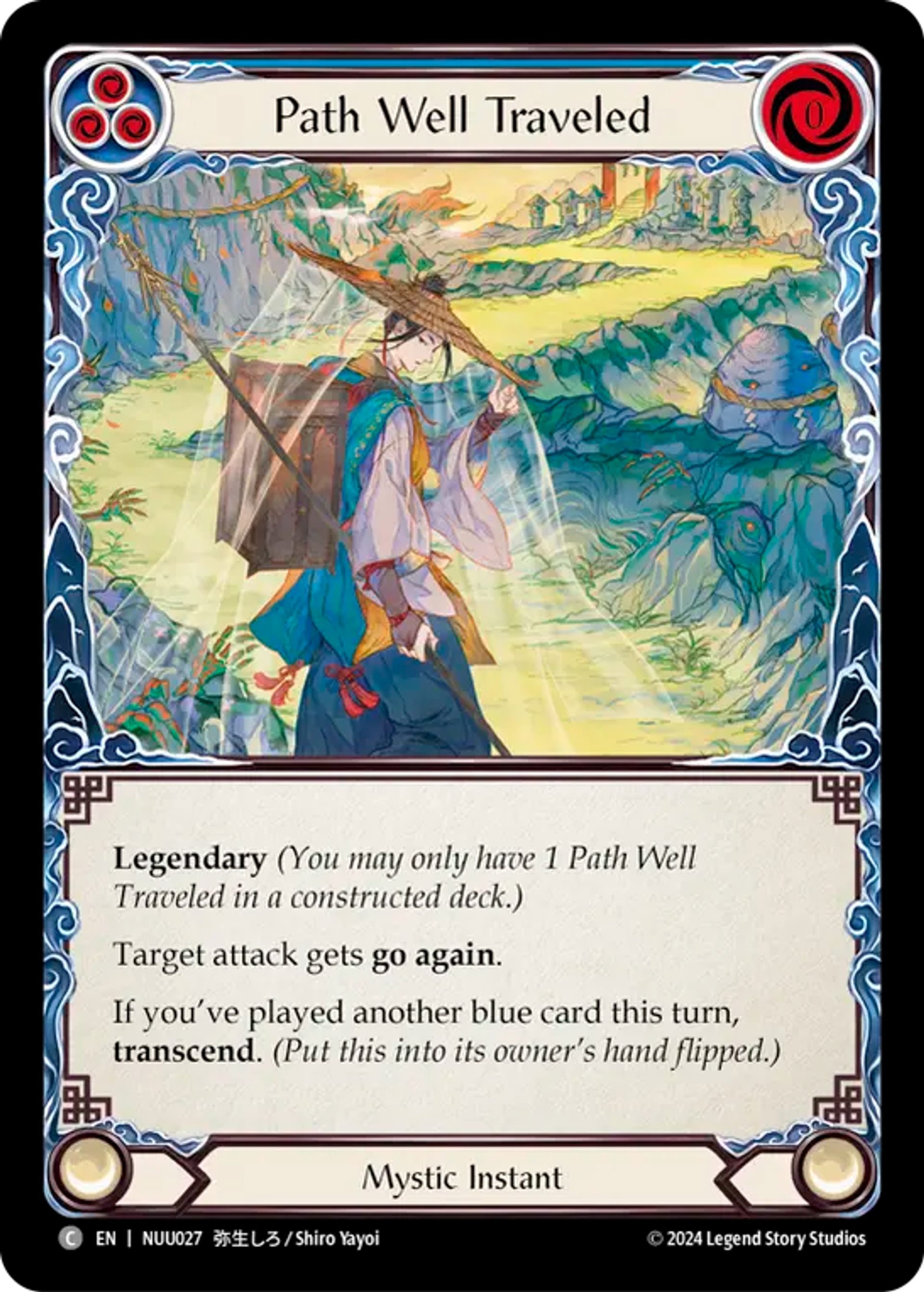 Path Well Traveled (Blue) — Nuu - Blitz Deck — Flesh and Blood