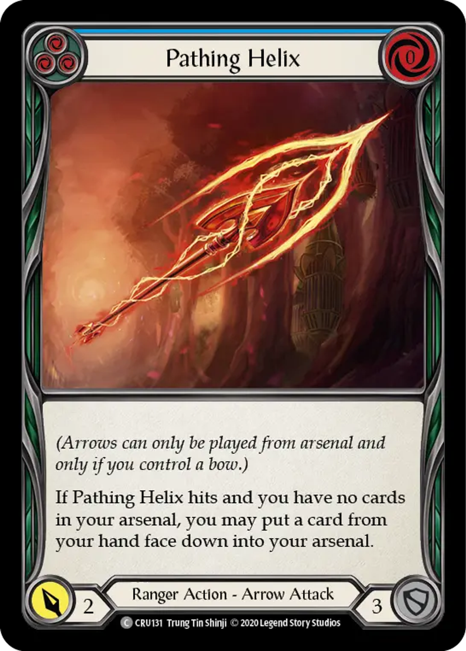 Pathing Helix (Blue) — Crucible of War — Flesh and Blood