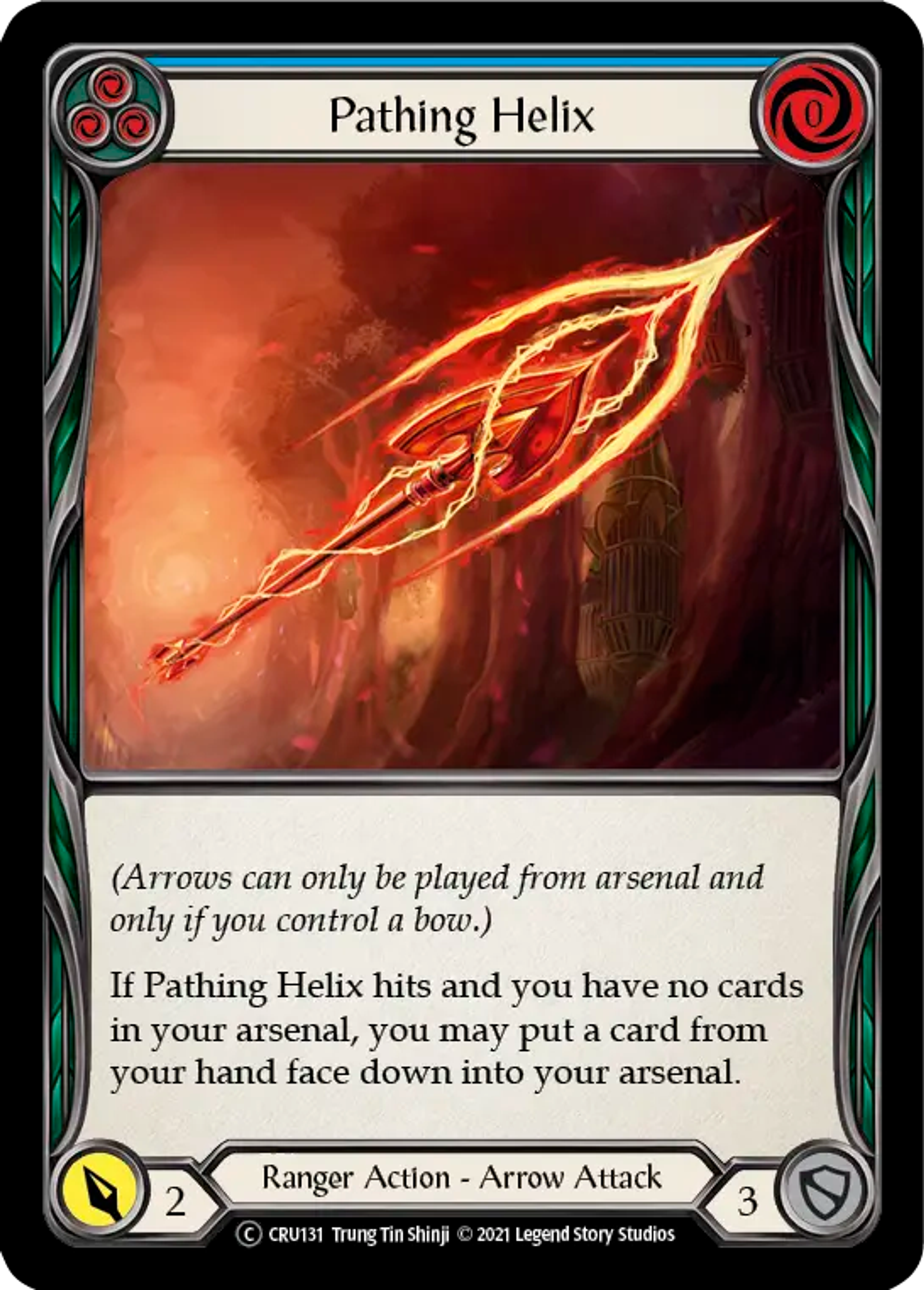 Pathing Helix (Blue) — Crucible of War - Unlimited — Flesh and Blood