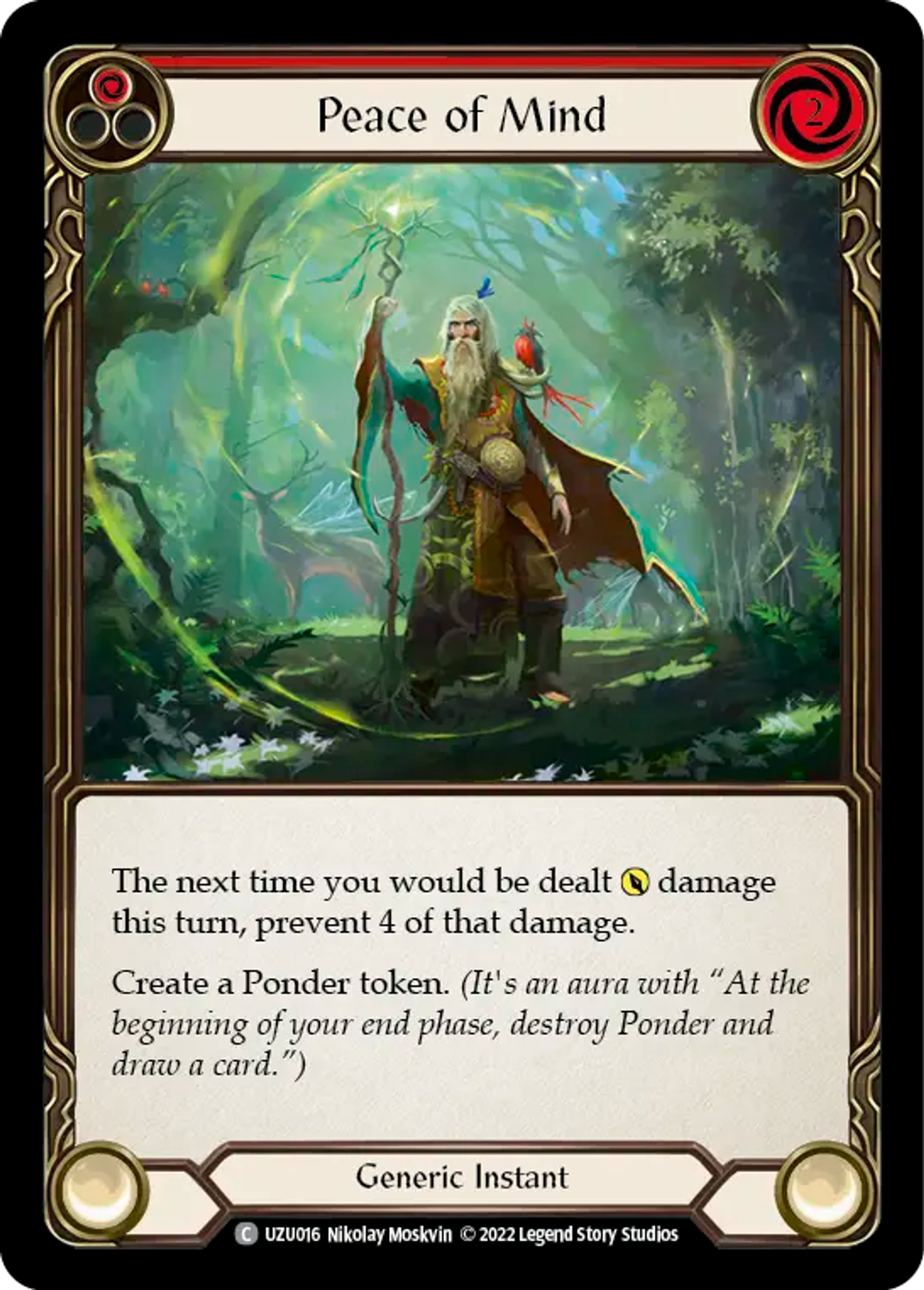 Peace of Mind (Red) — Uzuri - Blitz Deck — Flesh and Blood