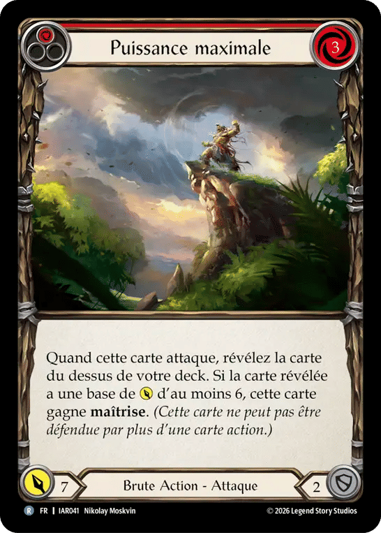 Puissance maximale — Usurp the Shadow Throne — Flesh and Blood