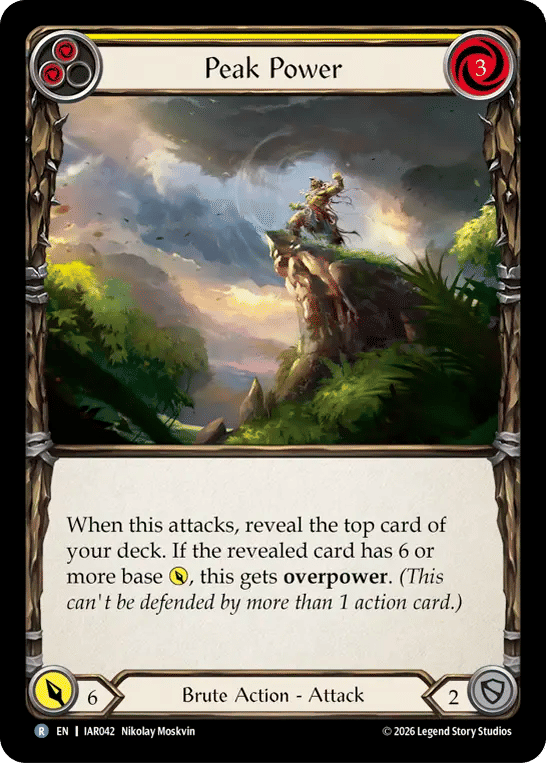Peak Power (Yellow) — Usurp the Shadow Throne — Flesh and Blood