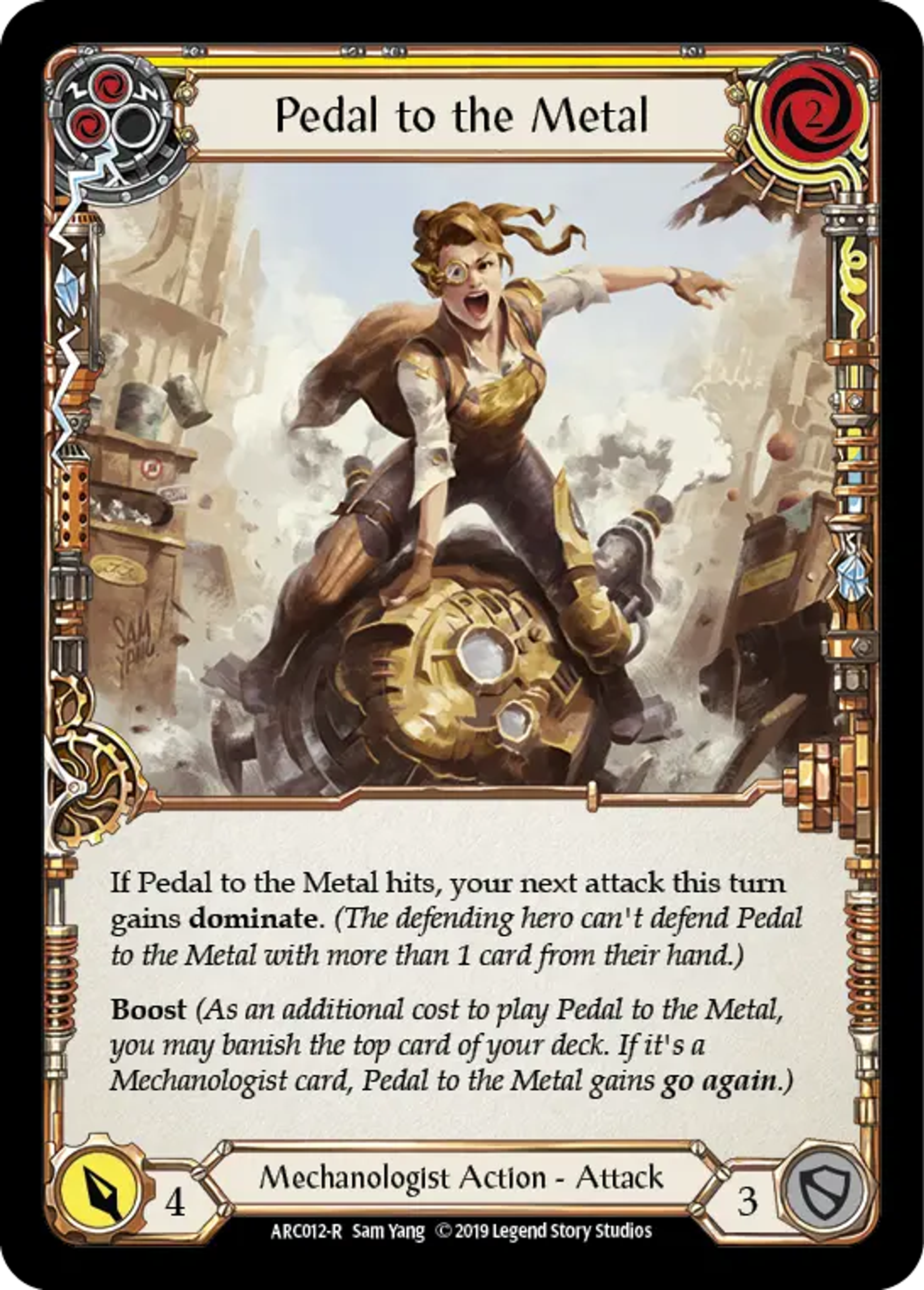 Pedal to the Metal (Yellow) — Arcane Rising — Flesh and Blood