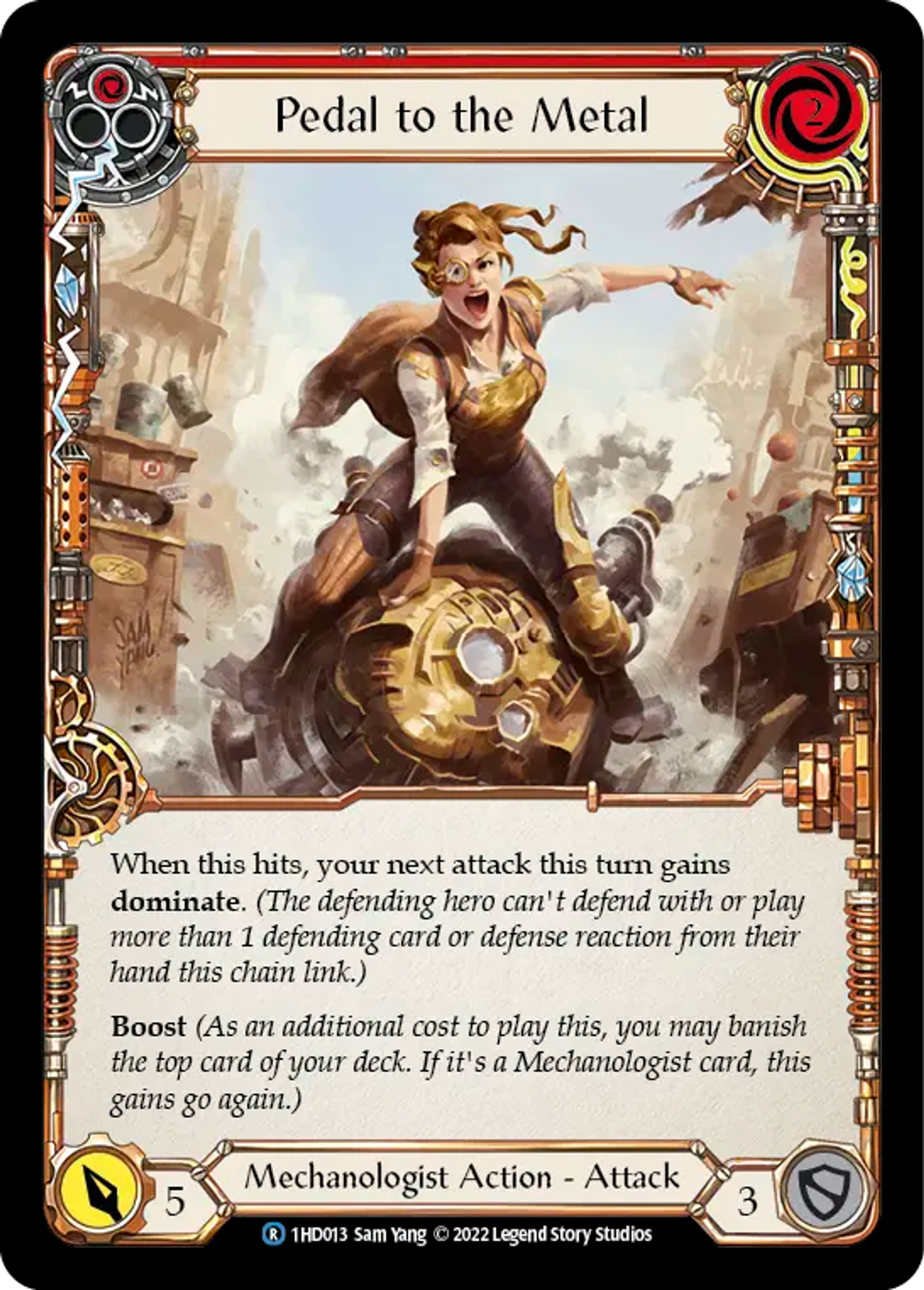 Pedal to the Metal (Red) — Dash - Blitz Deck — Flesh and Blood