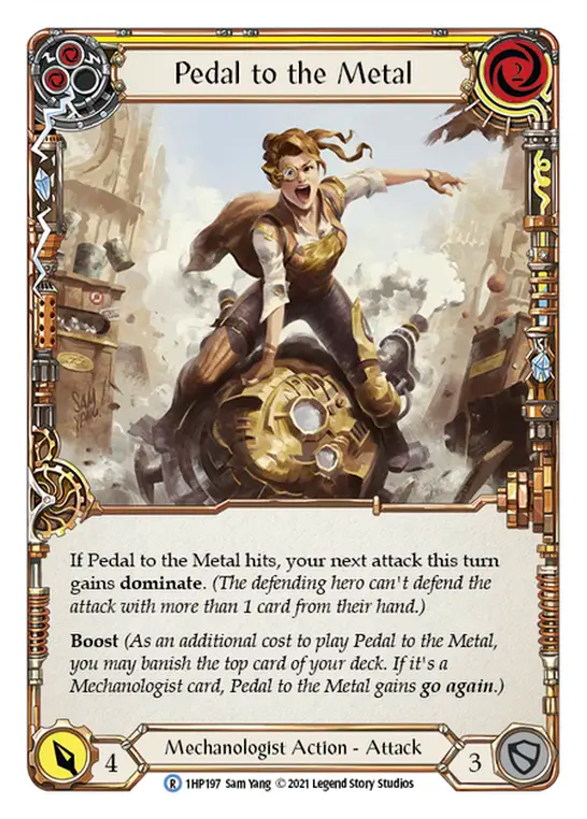 Pedal to the Metal (Yellow) — History Pack 1 — Flesh and Blood
