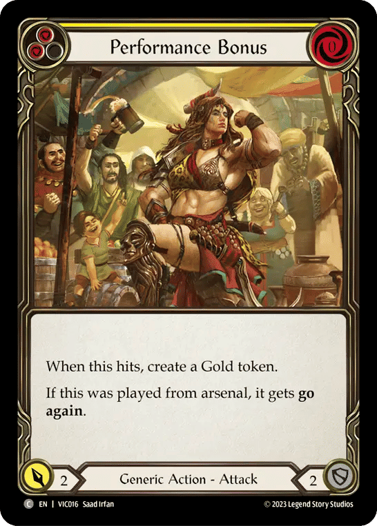 Performance Bonus (Yellow) — Victor - Heavy Hitters Blitz Deck — Flesh and Blood