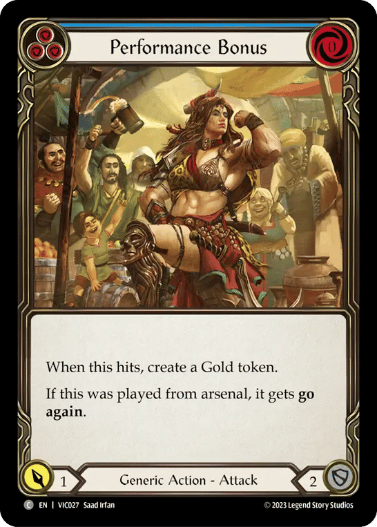 Performance Bonus (Blue) — Victor - Heavy Hitters Blitz Deck — Flesh and Blood