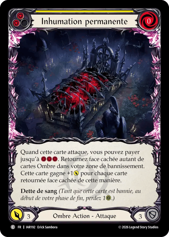 Inhumation permanente — Usurp the Shadow Throne — Flesh and Blood