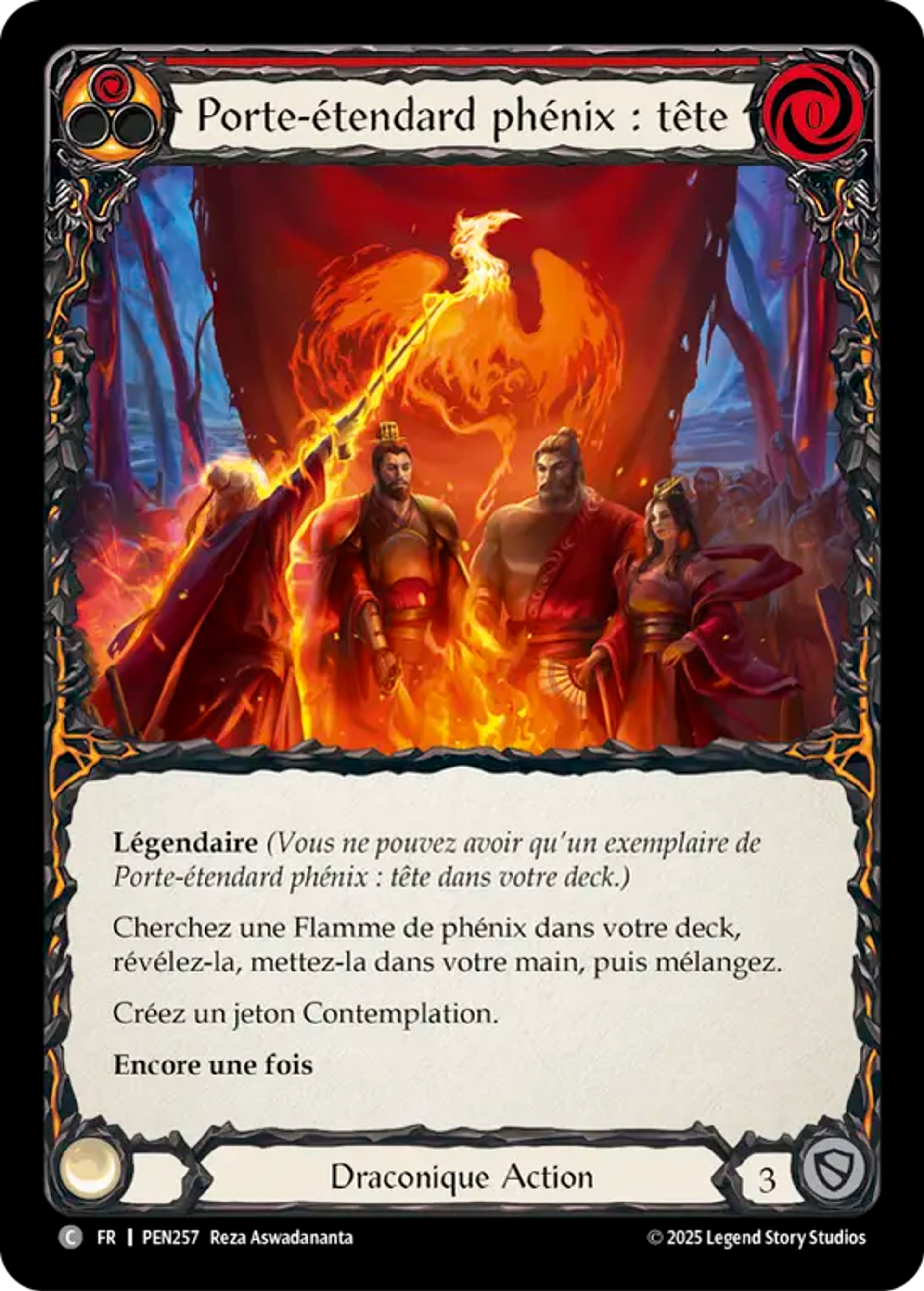 Phoenix Bannerman: Head (Red) — Compendium of Rathe — Flesh and Blood