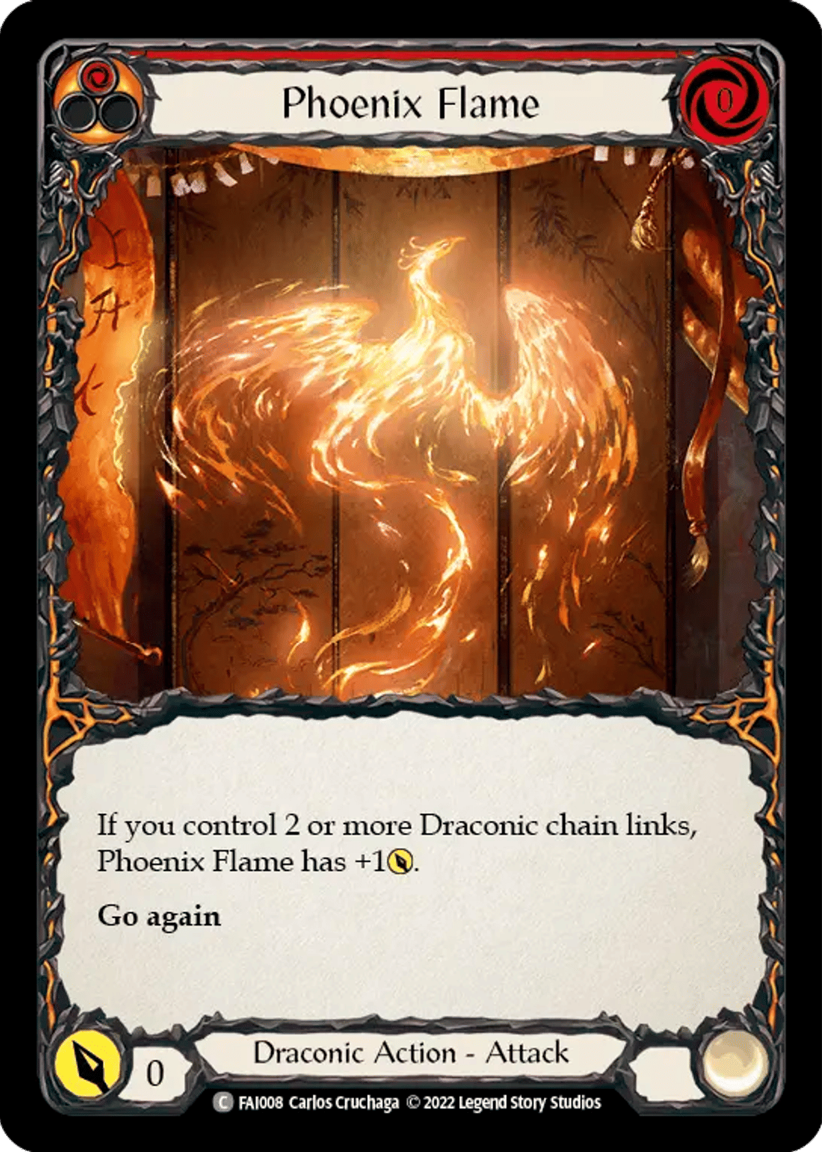 Phoenix Flame (Red) from Fai - Blitz Deck - Flesh and Blood
