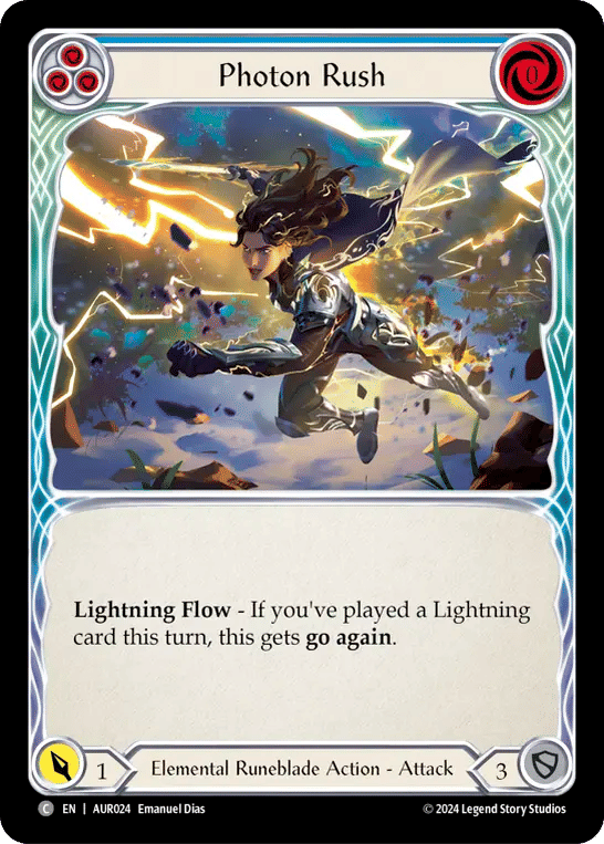Photon Rush (Blue) — 1st Strike - Aurora — Flesh and Blood