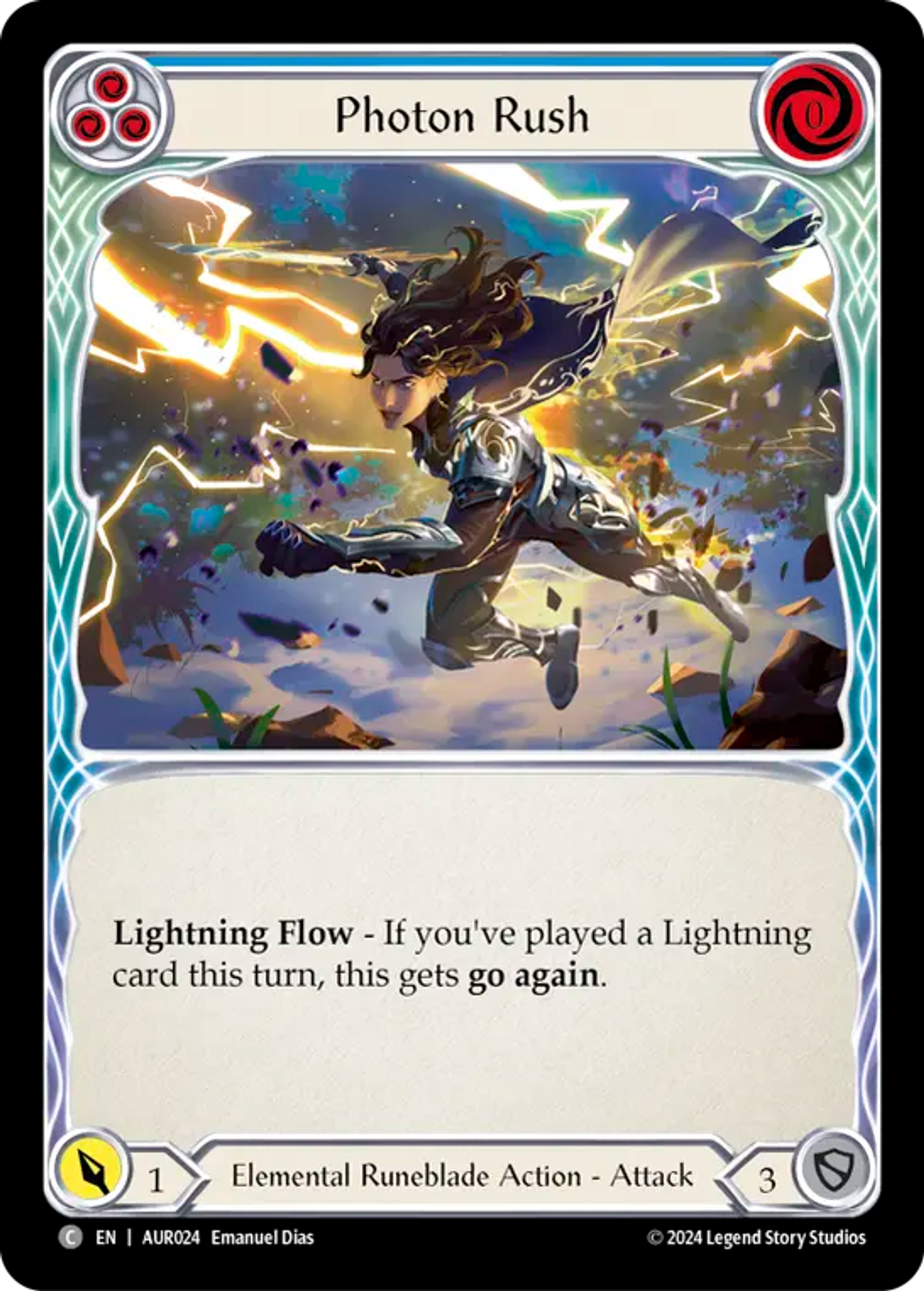 Photon Rush (Blue) — 1st Strike - Aurora — Flesh and Blood
